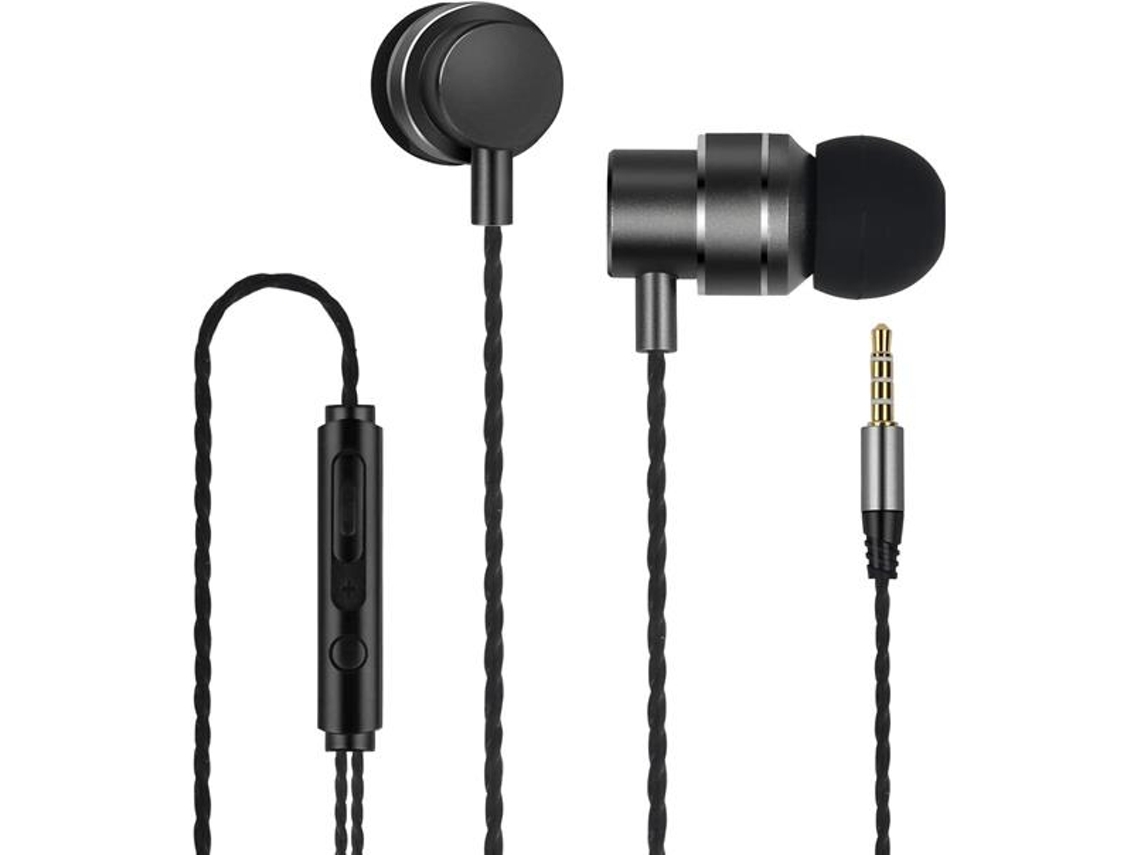 Auriculares con cable LENOVO Lenovo Hf118 Stereo In-Ear Metallici Con Filo e Microfono Nero
