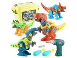 Dinosaurio De Juguete Desmontable Con Destornillador Eléctrico - Bloques Educativos Para Niños