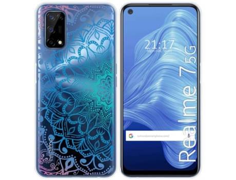 Carcasa Realme 7 5G TUMUNDOSMARTPHONE Dibujos Transparente Multicolor