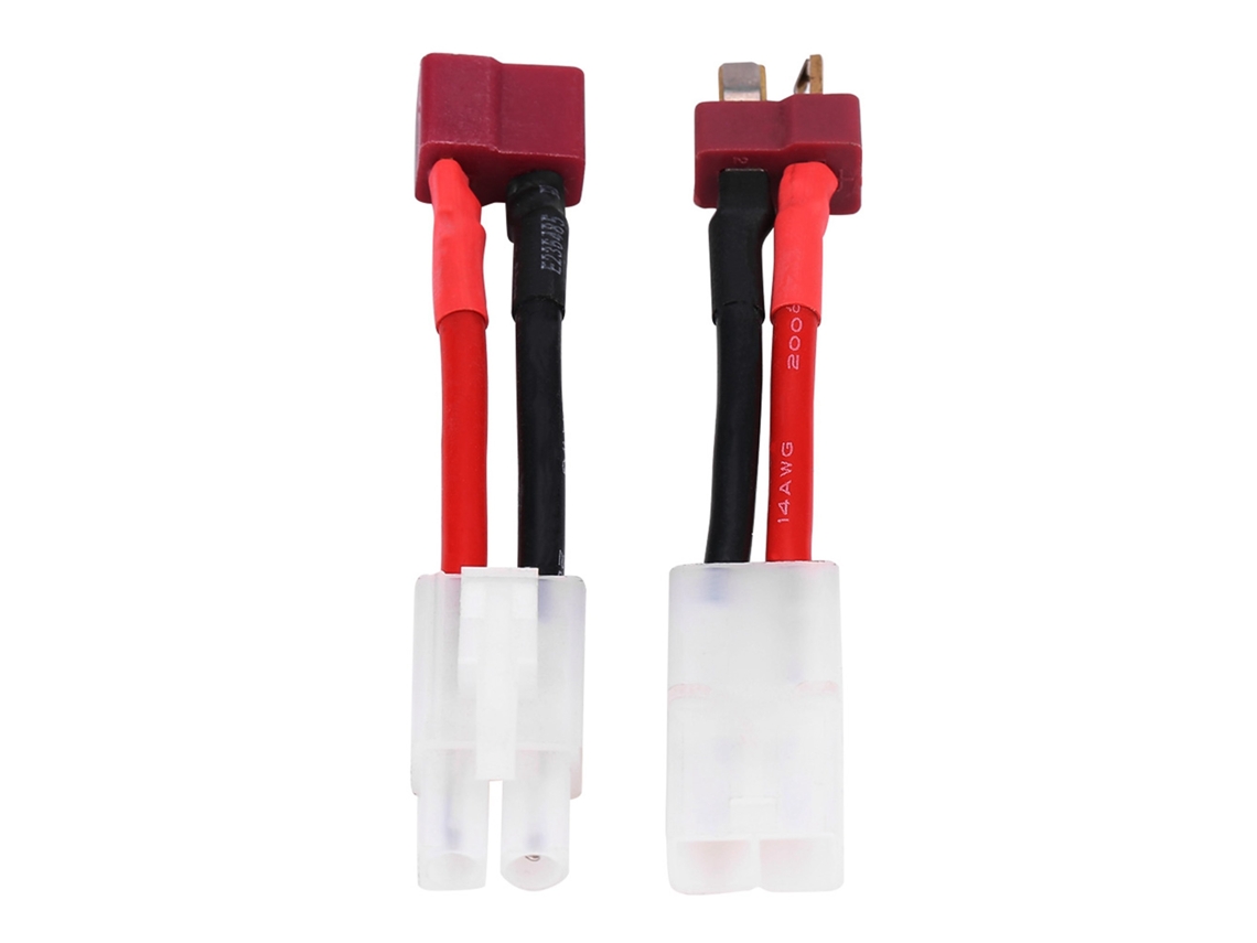 Juego De 2 Cables Adaptadores T-plug Hembra/macho Para Accesorios Rc Tamiya Macho/hembra De 14 Awg