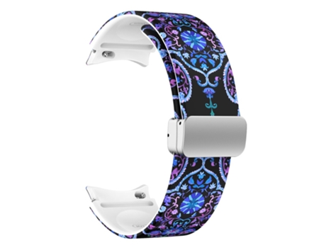 Correa de Silicona patrón impreso con hebilla para Samsung Galaxy Watch 5 40mm/44mm/Watch 5 Pro 45mm/Watch4 40mm/44mm/Watch4 Classic 42mm/46mm - ca...