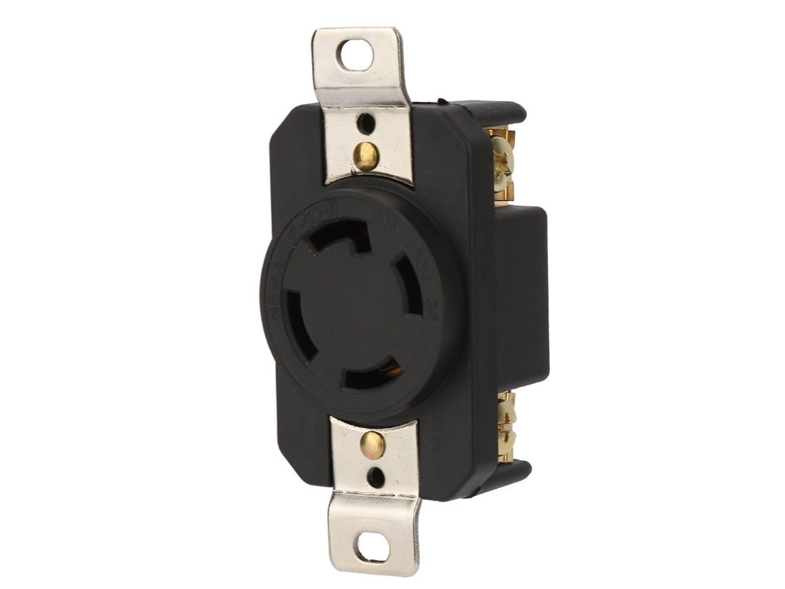 Enchufe Industrial Us Nema L15-30r 30a 125-250v 4 Huecos Conector De Cable