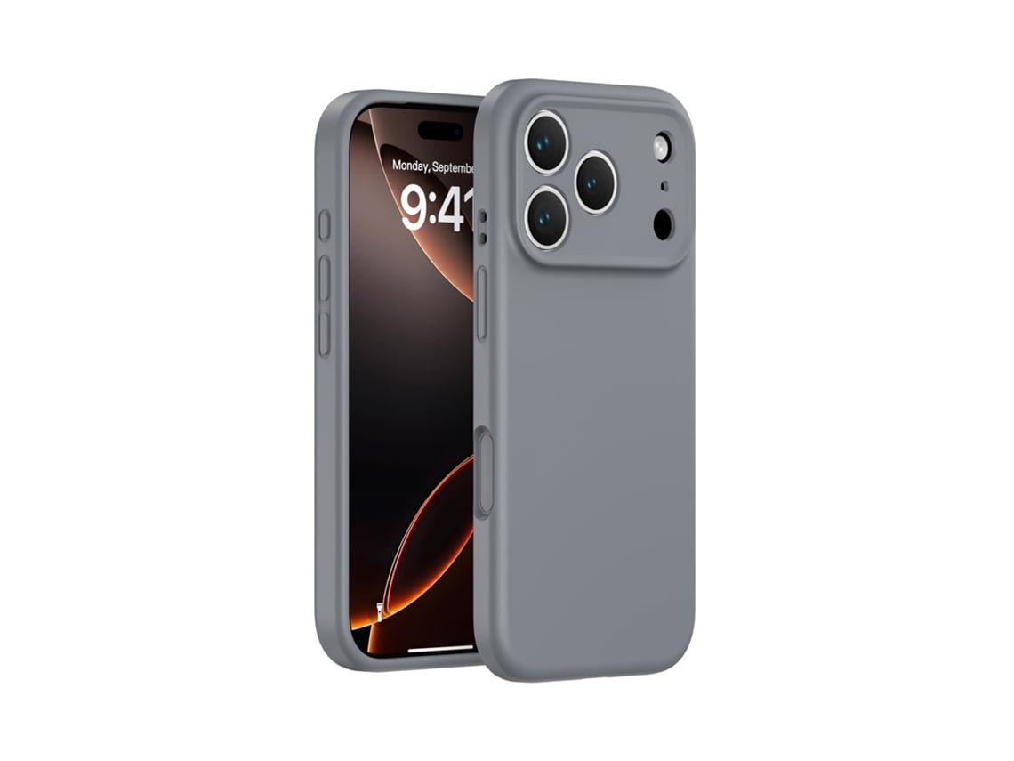 (gris Carbón, Iphone 15) Funda De Silicona Líquida Para Iphone, Cobertura Total Sin Huecos, Protección De Botones De Una Sola Pieza.