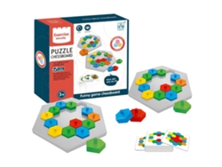 Ats-rompecabezas De Hexágono Tangram Juego De Lógica Geométrica Juguete Educatsivo Regalo Para Todas Las Edades