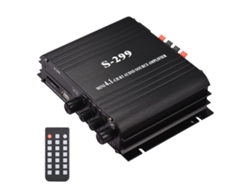 AMPLIFICADOR DE POTENCIA DE Audio estéreo S-299 Mini 4,1 BT, amplificador de Audio portátil para coche y hogar de doble uso, 4x40W, Control remoto eu
