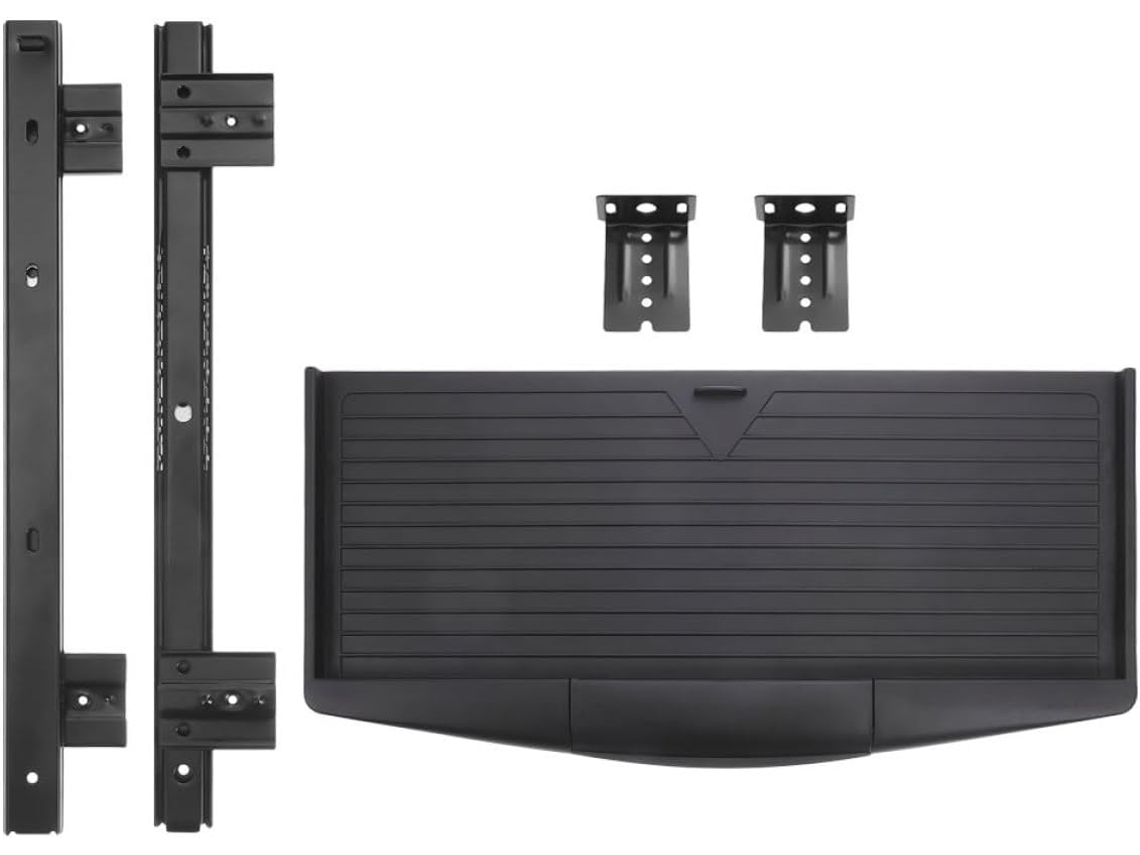 Bandeja Deslizante Ajustable Para Teclado, Para Colocar Debajo Del Escritorio, Color Negro, 35 Cm, Con Rieles Deslizantes.