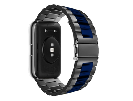 Correa Acero para Huawei Watch Fit 2 Negro y Azul