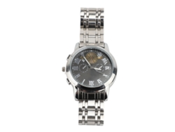 Reloj De Hombre Con Brazalete De Acero Inoxidable, Movimiento De Cuarzo Analógico, Resistente Al Agua, Con Indicador De Fecha Y Día De La Semana.