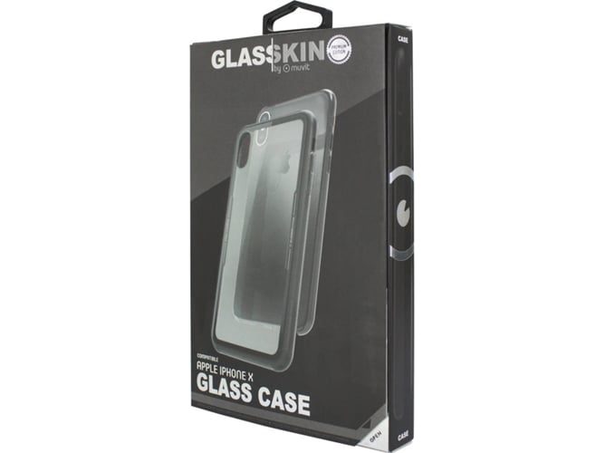 Carcasa iPhone X MUVIT Vidrio Transparente