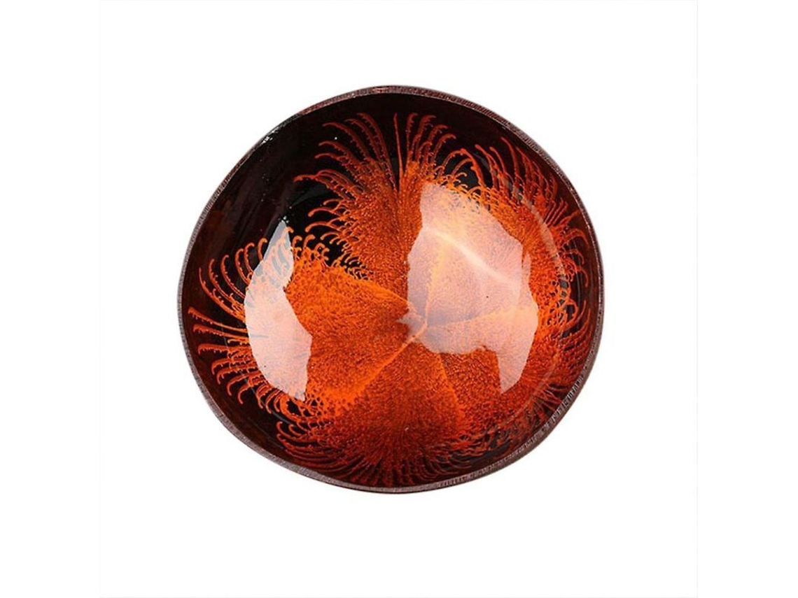 2026-taza De Coco Decorativa Resistente Para Llaves Dulces Objetos Pequeños Ornamento Hogar Regalo Naranja