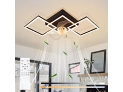Nettlife Ventilador De Techo Con Luz Led 68cm, 6 Velocidades Regulable Con Mando Y Temporizador Para Salón Y Comedor