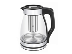 Hervidor De Acero Y Borosilicato Con Luces Led. 1500w Y 1,5l De Capacidad.