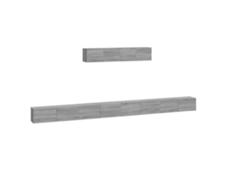 Conjunto de muebles para TV de 6 piezas, gris Sonoma, madera procesada, EXCLUSIVO DE MAISON
