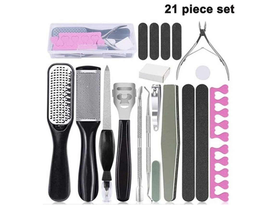 Kit De Pedicura Profesional Con Herramientas De Acero Inoxidable Y Raspador De Pies.