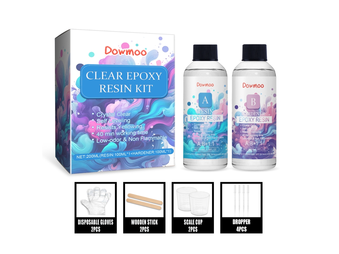Kit de resina transparente para bricolaje