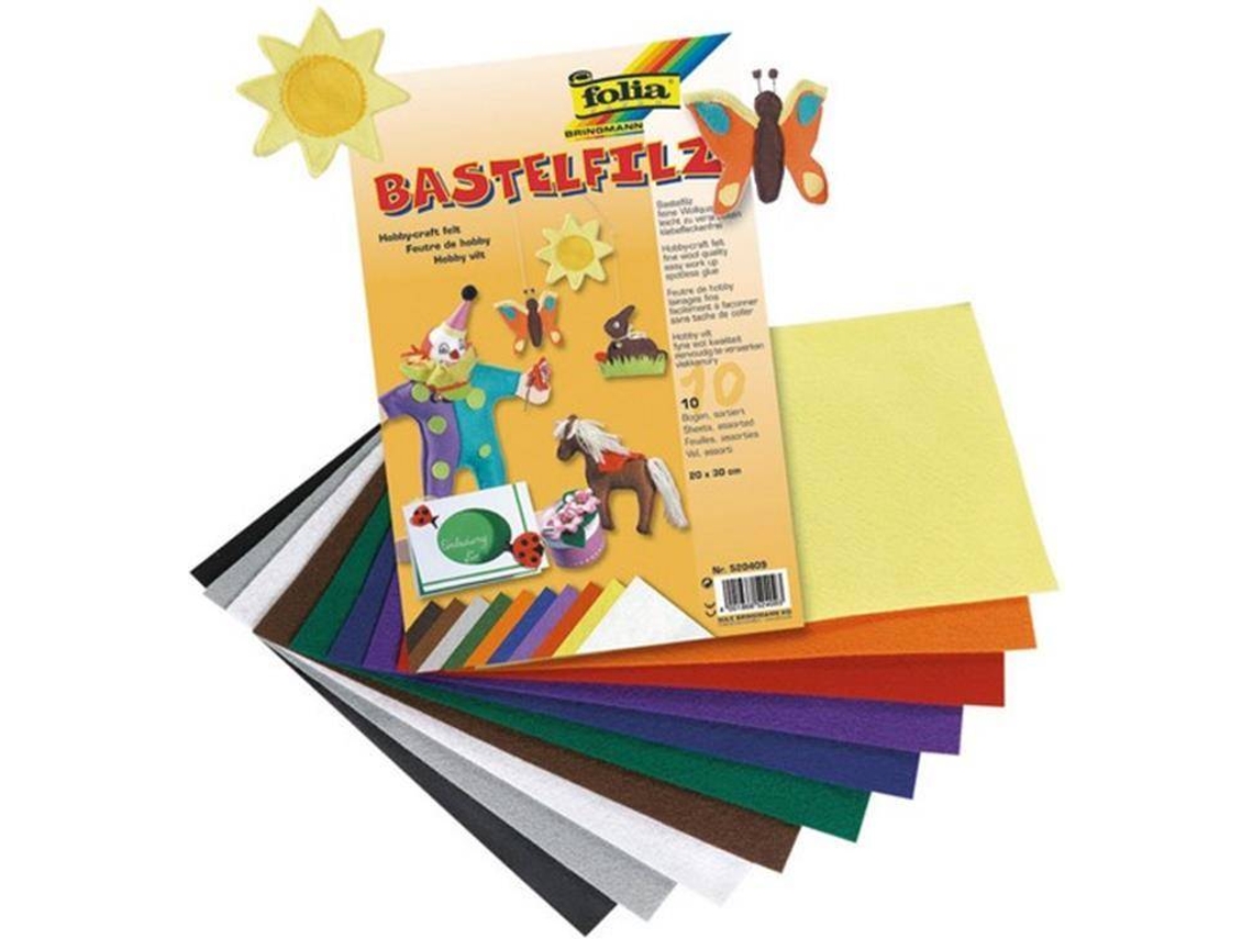 Papel Fieltro FOLIA 510300 Blanco