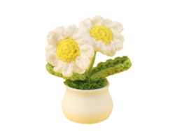 Decoración Del Hogar Con Flores De Crochet, Flores Hechas A Mano Con Versatilidad Para Regalar En Cumpleaños, Flores Artificiales Con Diseño De Giraso