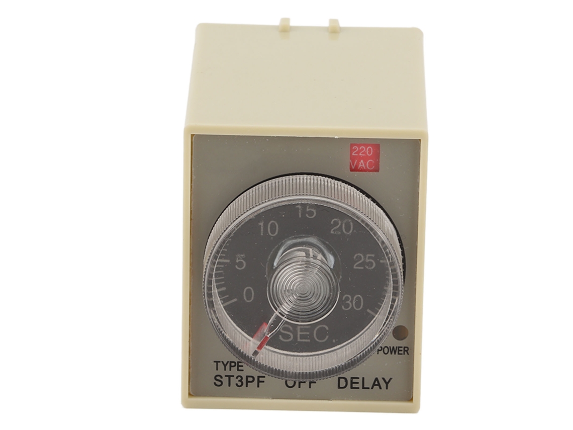 Relé De Tiempo Ajustable Con Temporizador De Apagado Retardado St3pf, Accesorio Para Corriente Alterna De 200-220 V.