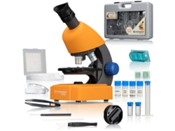 Microscopio Bresser Junior 40x 640x con accesorios y estuche de transporte