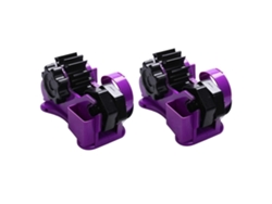 Dispensador de cinta doble semiautomático GOKOCO con cortador, longitud fija de 35 mm, para uso en oficinas, embalaje y utensilios.