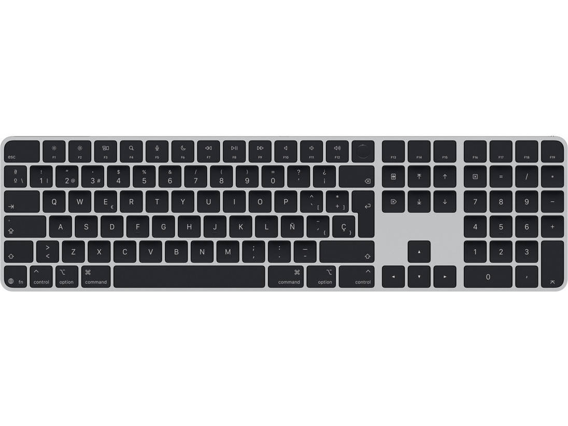 Teclado Inalámbrico Apple Magic con Touch ID (Español - con teclado numérico - Negro)