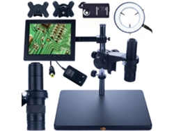 Microscopio digital Earth Pro Mcep-0.5x – Zoom 7-45x | Pantalla de 8 pulgadas | Iluminador LED de 56x