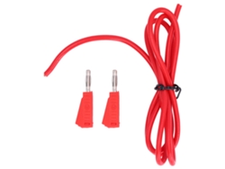Cable De Prueba Con Conector Banana Pe De Latón Rojo De 4 Mm Para Comprobador De Voltaje De Baterías De Automóviles Y Camiones.