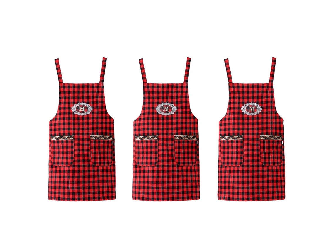 Delantal De Algodón 3 Piezas, Ligero Y Transpirable, Ideal Para Cocina Y Trabajo En Restaurante, Verano, Para Hombres Y Mujeres