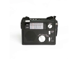 Radio de emergencia GOKOCO, con manivela y alimentación solar, AM/FM.