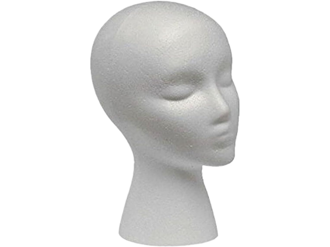 Cabeza De Maniquí De Espuma Para Pelucas, Soporte De Exhibición De Pelucas, Gafas, Sombreros, Postizos (4)