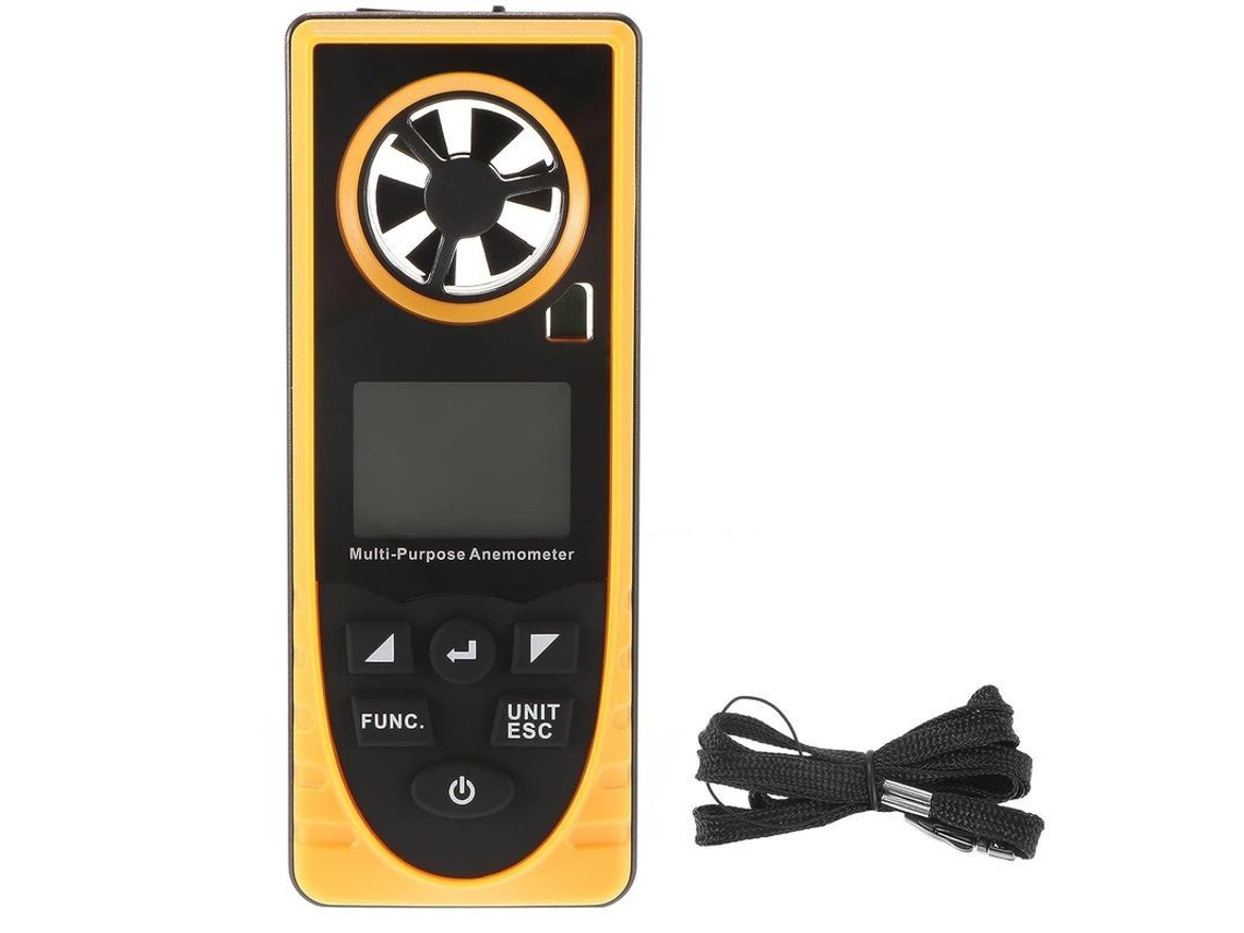2026-anemómetro Digital Portátil 8 En 1 Con Pantalla Lcd, Mide Velocidad Del Viento, Humedad, Altitud Y Otras Funciones