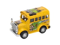 Autobús Escolar En Miniatura De Aleación A Escala 1:36 Con Luces, Sonido Y Función De Retroceso - Regalo Para Niños - Amarillo