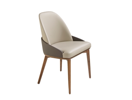 Silla de Comedor ANGEL CERDA (55 x 57 x 85 cm - Polipiel - Gris)