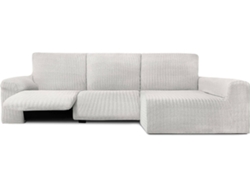 Funda de Chaise Longue Relax Derecha EYSA Premium Jaz Tejido Multielástico (360 x 180 x 120 cm - Poliéster y Algodón - Crudo)