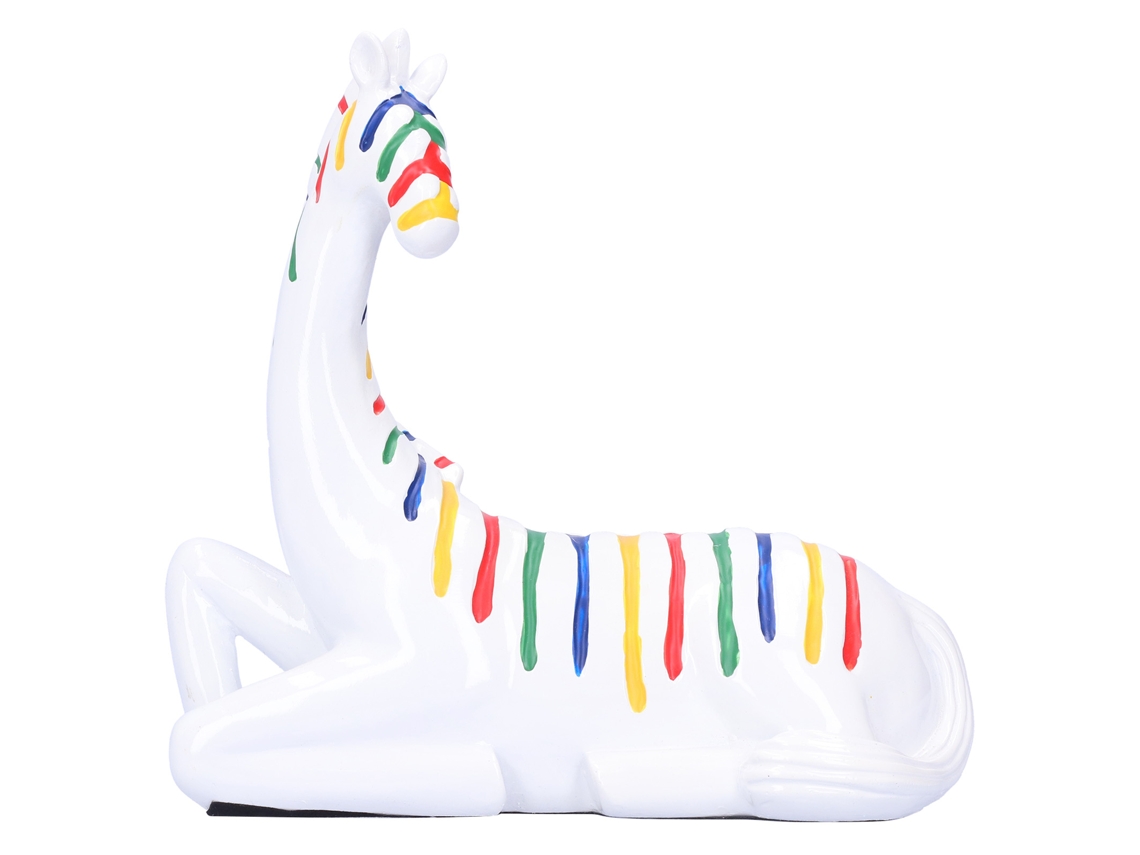 Figura de caballo de cerámica con espiral, artículo decorativo de mesa.