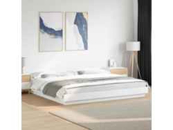 Estructura De Cama Madera De Ingeniería Blanca 180x200 Cm