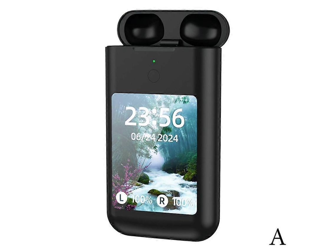 Auriculares inalámbricos 3 en 1 con pantalla grande, batería externa de 8000 mAh y linterna LED Ly Ebike