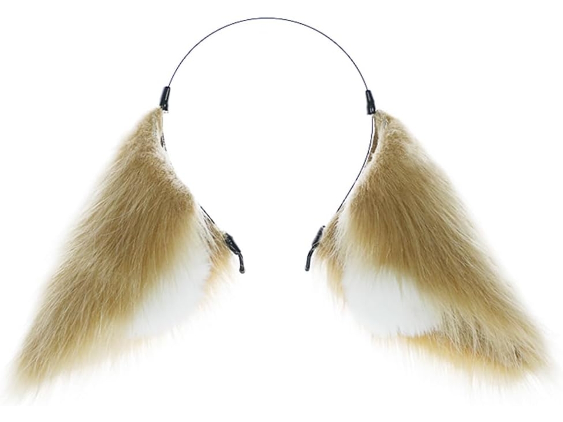 Diadema plegable de felpa Foxear para mujer SFUSHOS