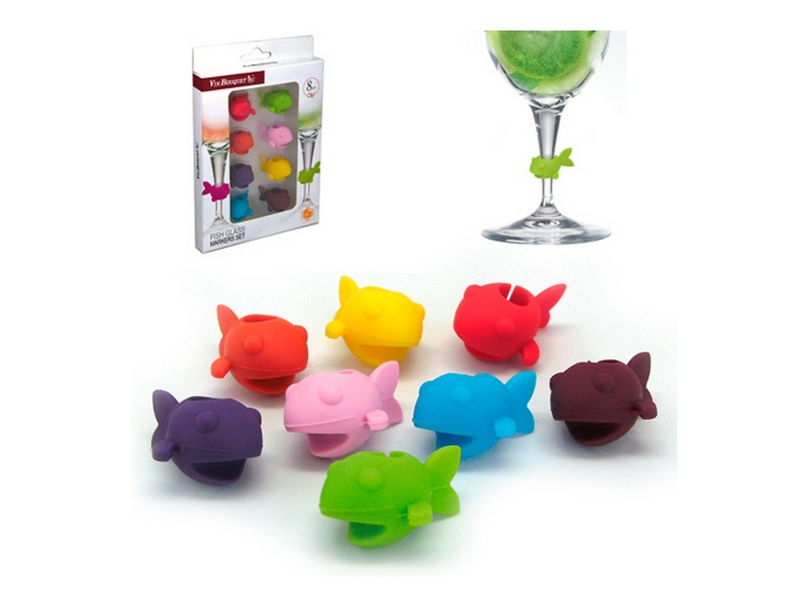 Marcador De Copas Vin Bouquet 8 Pcs