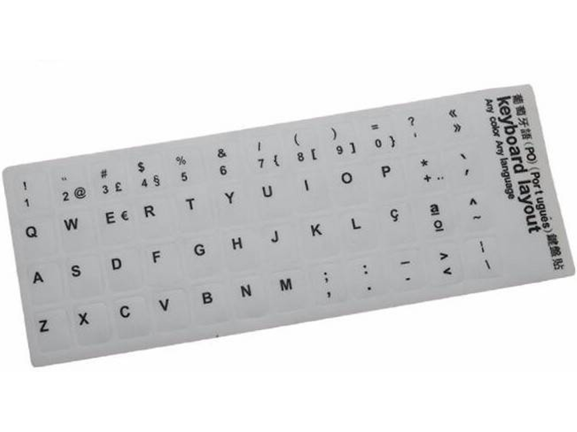 Pegatinas para Letras de Teclado MULTI4YOU Letra Blanca