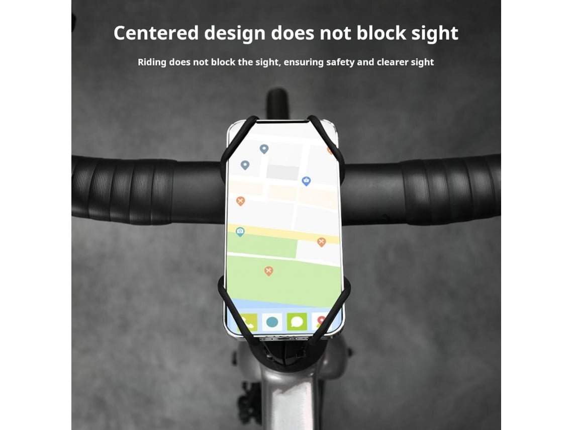 Pretobengguo 1 Peça Suporte Alça Alta Resistência Bicicleta Elástica Silicone Guidão Celulares 4.7 A 7.0 Polegadas