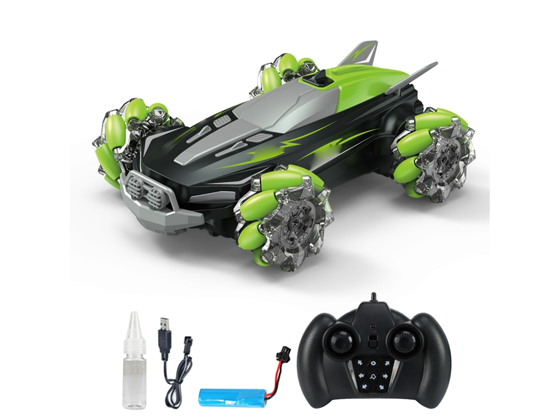 Coche Acrobático Teledirigido D888 4wd Con Luz Led, Música Y Derrape De 360°. Juguete Ideal Para Niños.