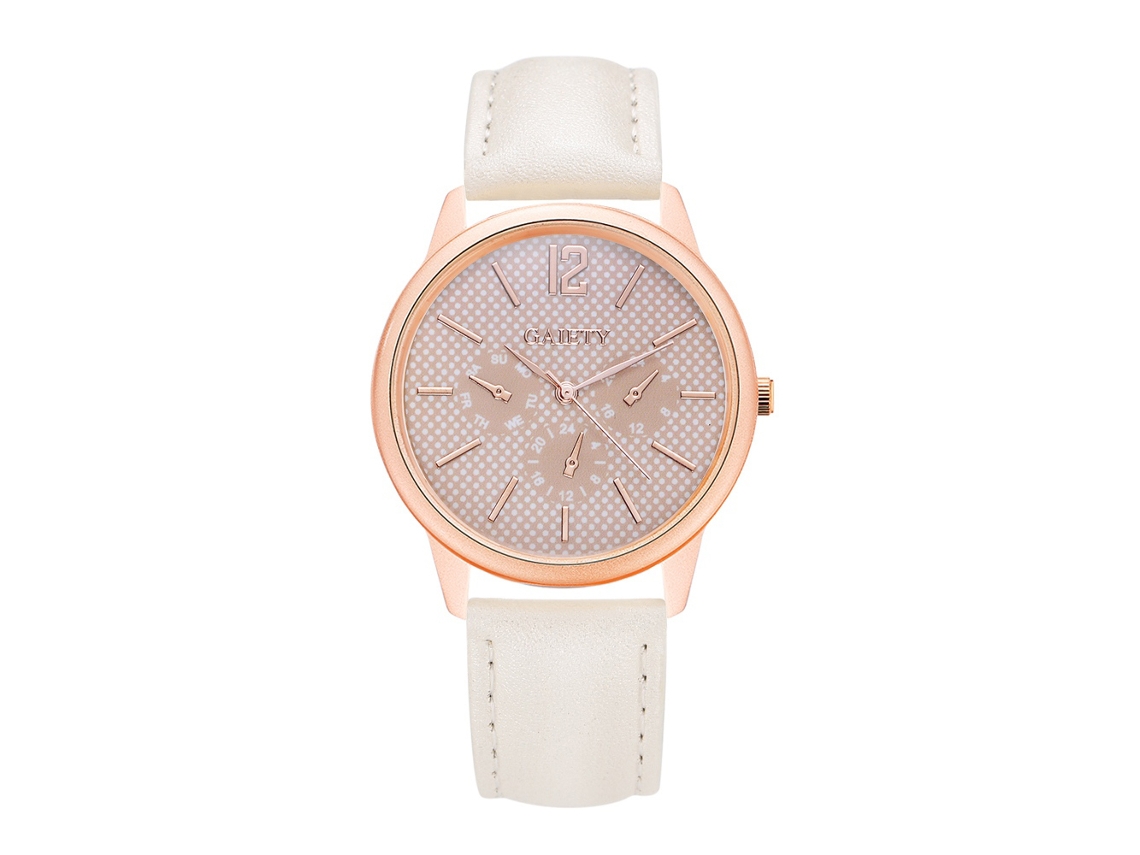 Reloj De Pulsera Synoke Para Mujer, Resistente Al Agua, De Piel Sintética, Analógico De Cuarzo (rosa)