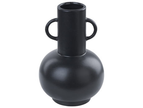 Porcelana Jarrón para flores 26 Negro BELIANI Perea