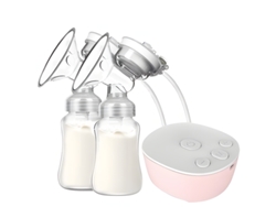 Sacaleches Eléctrico Doble Con Función De Recogida De Leche 3 Modos 9 Niveles Rosa Szsmart