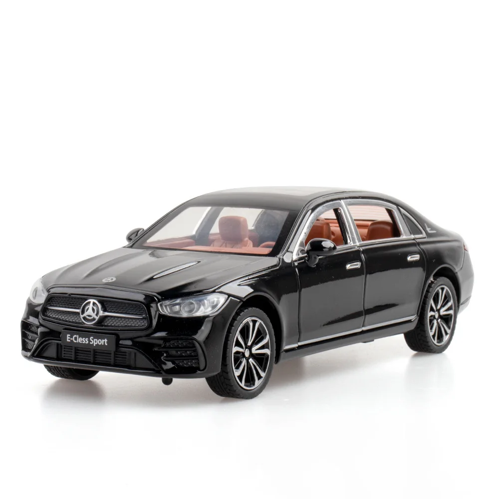 (e300l Negro) 1:24 - Coche deportivo en miniatura - Coche de simulación - Adorno