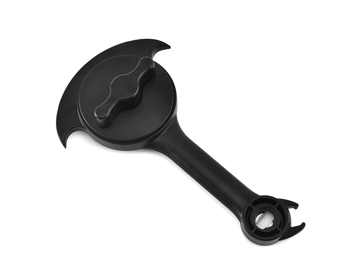 Abridor de tarros ajustable innovador, abrelatas de seguridad sin bordes afilados, perfecto para personas mayores o personas con artritis, mango ergonómico para
