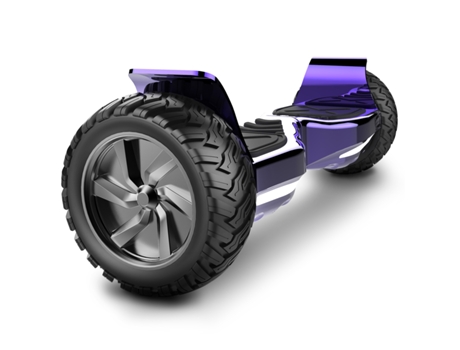 HITWAY Hoverboard de 8.5'' con Neumáticos Todo Terreno, Bluetooth, Luces LED y Aplicación - Morado