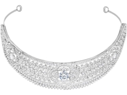 Bandeau De Mariée Léger En Alliage Blanc Style Royal Cuelloronne De Reine Para Fête Costumée Y Anni...
