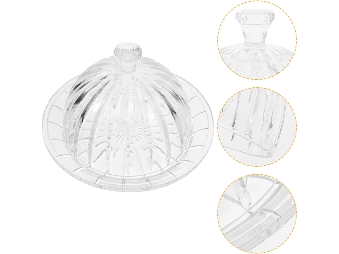 Tapa De Vidrio Transparente Para Bandeja De Servir Pasteles O Postres Con